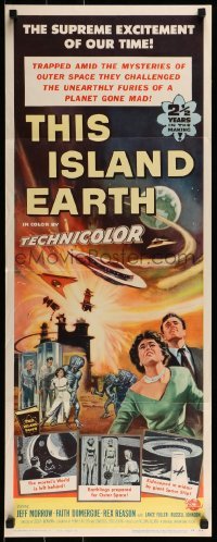 3j449 THIS ISLAND EARTH insert 1955 they challenged unearthly furies of a planet gone mad!