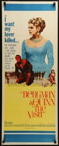 3j481 VISIT insert 1964 close-ups of Ingrid Bergman & Anthony Quinn!