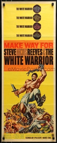 3j488 WHITE WARRIOR insert 1961 Agi Murad il diavolo bianco, art of chained Steve Hercules Reeves!