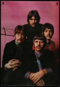 3k852 BEATLES 27x39 Italian commercial poster 1970s Harrison, McCartney, Starr & Lennon!