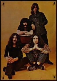 3k854 BLACK SABBATH 24x34 Danish commercial poster 1970s Butler, Tony Iommi, Bill Ward & Ozzy!