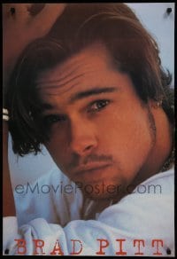 3k858 BRAD PITT 24x35 commercial poster 1990s cool close-up portrait of the star!