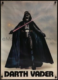 3k106 DARTH VADER 20x28 commercial poster 1977 Seidemann, the Sith Lord w/ lightsaber activated!
