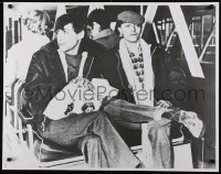 3k882 DAVID BOWIE 25x32 commercial poster 1970s sitting next to singer Iggy Pop!