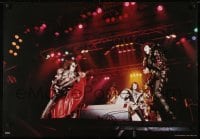 3k917 KISS 27x39 Italian commercial poster 1980s Gene Simmons, Ace Frehley, Stanley & Criss!