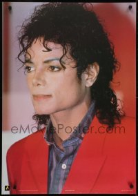 3k930 MICHAEL JACKSON 25x36 English commercial poster 1992 great c/u wearing his red jacket!