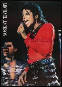 3k928 MICHAEL JACKSON 24x33 English commercial poster 1992 great c/u singing into mic!