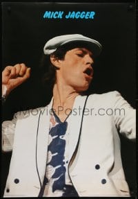 3k932 MICK JAGGER 27x39 Swiss commercial poster 1978 image of the star on stage dancing!