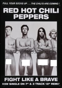 3k948 RED HOT CHILI PEPPERS 24x34 commercial poster 1987 image of the band... wearing socks!