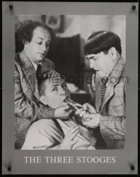 3k965 THREE STOOGES 22x28 commercial poster 1988 Moe, Larry & Curly, pulling teeth!