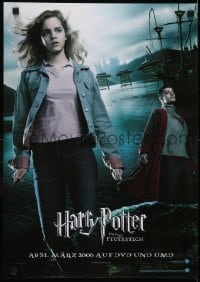 3k826 HARRY POTTER & THE GOBLET OF FIRE 17x24 German video poster R2006 Daniel Radcliffe, Watson, Grint!