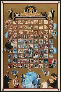 3k167 MGM DIAMOND JUBILEE 1sh 1983 images of all the Metro-Goldwyn-Mayer greats on gold background!