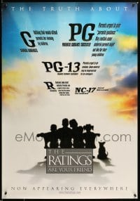 3k168 RATINGS ARE YOUR FRIEND 27x39 1sh 2000 MPAA film rating informational poster!