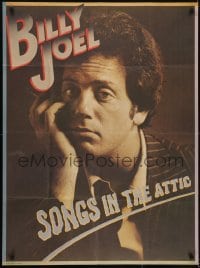 3k374 BILLY JOEL 31x42 music poster 1981 great image of singer & pianist, Songs in the Attic!