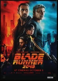 3k977 BLADE RUNNER 2049 IMAX English mini poster 2017 image with Harrison Ford & Ryan Gosling!