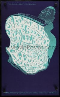 3k320 BLUES PROJECT/JIMMY REED/JOHN LEE HOOKER/STU GARDNER TRIO 14x22 music poster 1967 Myers!