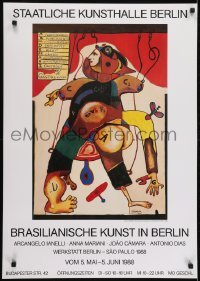 3k566 BRASILIANISCHE KUNST IN BERLIN 24x33 German museum/art exhibition 1988 wild art by Camara!