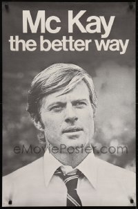 3k712 CANDIDATE 23x35 special poster 1972 best image of Robert Redford on faux campaign poster!