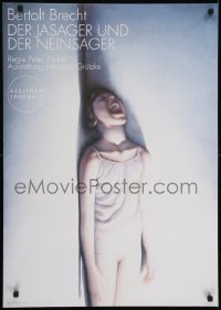 3k220 DER JASAGER UND DER NEINSAGER 24x33 German stage poster 1990s Das Lied by Gottfried Helnwein!