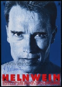 3k241 HELNWEIN signed 24x33 German stage poster 1996 by the artist, art image of Schwarzenegger!