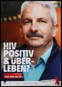 3k456 HIV POSITIV & UBER-LEBEN 17x24 German special poster 2000s HIV/AIDS, there is hope!