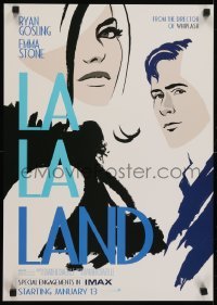 3k758 LA LA LAND 2-sided IMAX 17x24 special poster 2017 different art of Ryan Gosling & Emma Stone!