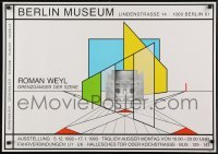 3k662 ROMAN WEYL 24x33 German museum/art exhibition 1992 stage design by the artist!