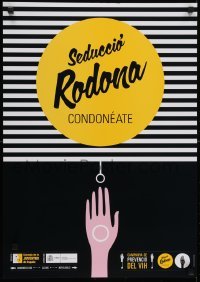 3k793 SEDUCCIO RODONA CONDONEATE 19x27 Spanish special poster 2000s HIV, AIDS, and STI educational!