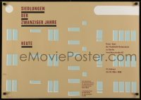 3k795 SIEDLUNGEN DER ZWANZIGER JAHRE HEUTE signed 23x32 German silk screen 1990s by Hubert Riedel