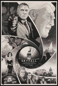 3k006 SKYFALL #16/75 24x36 art print 2012 Daniel Craig is James Bond, Sam Mendes, cool art by Kako!