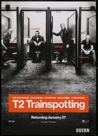 3k991 T2 TRAINSPOTTING English mini poster 2017 Boyle sequel, McGregor, Bremner, Miller, Carlyle!