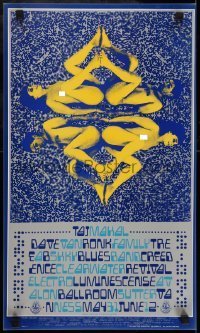 3k363 TAJ MAHAL/CREEDENCE CLEARWATER REVIVAL style B 13x22 music poster 1968 wild nude art!