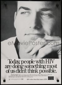3k529 TODAY PEOPLE WITH HIV 16x22 special poster 1993 AIDS, do something about it, it's possible!