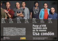 3k530 USA CONDON 12x17 Spanish special poster 2000s HIV/AIDS, FELGTB, men living with HIV!
