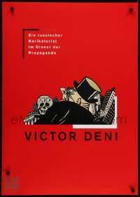3k689 VICTOR DENI 24x33 German museum/art exhibition 1992 Soviet propaganda art by Viktor Deni!
