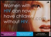 3k536 WOMEN WITH HIV 17x24 Dutch special poster 2000s HIV/AIDS education poster, protect yourself!