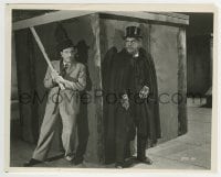 3m131 ABBOTT & COSTELLO MEET DR. JEKYLL & MR. HYDE 8x10 still 1953 Bud ambushes monster Karloff!