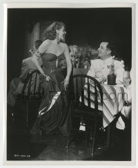 3m137 AFFAIR IN TRINIDAD 8.25x10 still 1952 Rita Hayworth gives a nightclub patron full treatment!