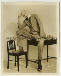 3m156 ANDY TAKES A FLYER deluxe 8x10 still 1925 seated portrait of Slim Summerville by Freulich!