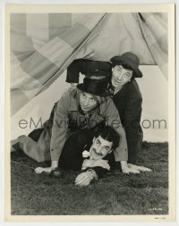 3m183 AT THE CIRCUS 8x10 still 1939 Groucho , Chico & Harpo Marx on ground in fallen tent!