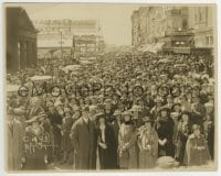 3m184 ATLANTIC CITY, NEW JERSEY 8x9.75 still 1922 crowded Boardwalk on Easter Sunday!