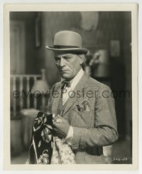 3m216 BIG CITY 8.25x10 still 1928 Tod Browning, c/u of Lon Chaney Sr. in suit, bowtie & bowler!