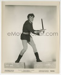 3m223 BLACK SHIELD OF FALWORTH 8.25x10 still 1954 Tony Curtis wearing tights & wielding sword!
