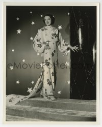 3m263 CAROL HUGHES 8x10.25 still 1936 modeling a striking harem hostess pajama outfit by Welbourne!