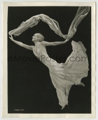 3m265 CAROLE LOMBARD 8x10 still 1930s sexy in flowing gown holding cape & floating in the air!