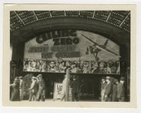 3m006 CEILING ZERO 3.5x4.5 photo 1936 James Cagney, Pat O'Brien, cool outdoor theater display!