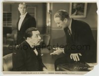 3m278 CHARLIE CHAN'S CHANCE 8x9.75 still 1932 seated detective Warner Oland listens to H.B. Warner!