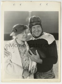 3m296 COLLEGE RHYTHM candid 8x11 key book still 1934 Jack Oakie with mom at the Pasadena Rose Bowl!