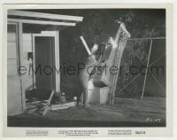 3m305 CREATURE WALKS AMONG US 8x10.25 still 1956 the powerful monster pushes down security gate!