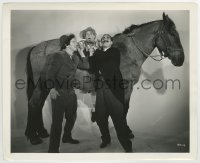 3m322 DAY AT THE RACES 8.25x10 still 1937 Groucho & Chico try to get Harpo Marx on horse by Allen!